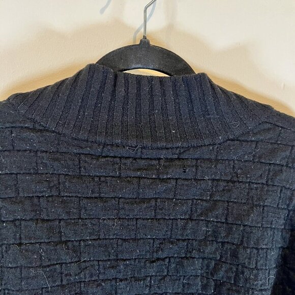 Annette Gortz Women's Full Zip Merino Wool Black Sweater M - Picture 13 of 14